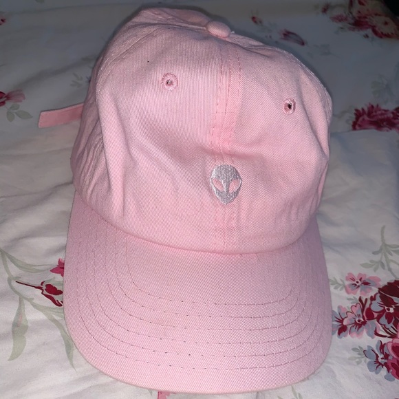 pale pink baseball cap